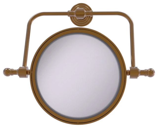 Allied Brass Retro Wave Wall Mounted Swivel Make-Up Mirror 8" 4xMagnification, Brushed Bronze 3 Allied Brass Retro Wave Wall Mounted Swivel Make-Up Mirror 8" 4xMagnification, Brushed Bronze