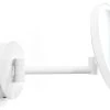WS Bath Collections WS 92WD Magnifying Makeup Mirror In Matte White W/ LED Light 2 WS Bath Collections WS 92WD Magnifying Makeup Mirror In Matte White W/ LED Light -Laural Home Shop home design 609