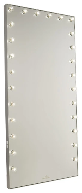 Impressions Vanity Company Hollywood Glow Lite Full-Length Mirror, Silver 3 Impressions Vanity Company Hollywood Glow Lite Full-Length Mirror, Silver