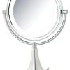 Jerdon 8.5" LED Lighted Mirror, 8X-1X Mag, Chrome -Laural Home Shop home design 623