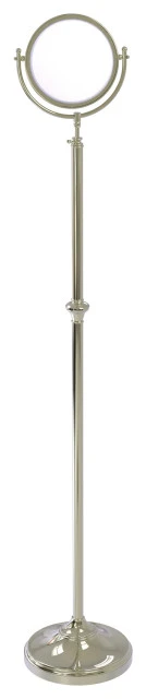 Allied Brass Adjustable Height Floor St/Ing Make-Up Mirror 8" Diameter 3X Magnification 3 Allied Brass Adjustable Height Floor St/Ing Make-Up Mirror 8" Diameter 3X Magnification
