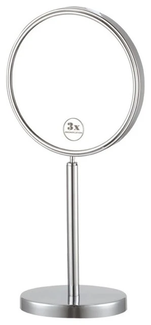 Nameeks Double Sided 3x Magnifying Makeup Mirror, Chrome 3 Nameeks Double Sided 3x Magnifying Makeup Mirror, Chrome