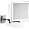WS Bath Collections WS 84 Magnifying Makeup Mirror In Polished Chrome W/ LED Light 1 WS Bath Collections WS 84 Magnifying Makeup Mirror In Polished Chrome W/ LED Light -Laural Home Shop home design 642