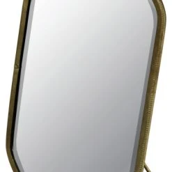 HomeRoots Gold Metal Octagonal Vanity Mirror