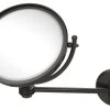 Allied Brass 8" Wall-Mount Makeup Mirror 5X Magnification, Oil Rubbed Bronze 1 Allied Brass 8" Wall-Mount Makeup Mirror 5X Magnification, Oil Rubbed Bronze -Laural Home Shop home design 646