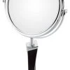 Aptations Helix Mirror Free Standing 5X/1X, Chrome W/ Black Stem -Laural Home Shop home design 648
