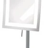 Jerdon 6.5"x9" LED Lighted Mirror, 5X Mag, Nickel
