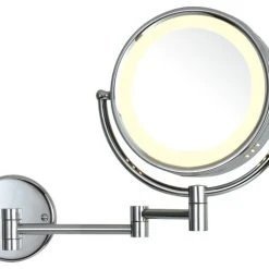 Ucore Inc. Ucore 8.5" Wall-Mounted 5X Magnifying Makeup LED Mirror