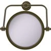 Allied Brass Retro Dot Wall Mounted Swivel Make-Up Mirror 8" 3xMagnification, Antique Brass 1 Allied Brass Retro Dot Wall Mounted Swivel Make-Up Mirror 8" 3xMagnification, Antique Brass -Laural Home Shop home design 659