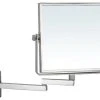 Nameeks Wall Mounted Double Face Magnifying Mirror, Chrome