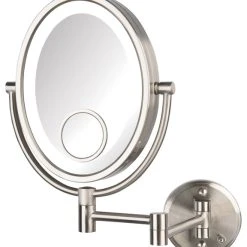 Jerdon 8"x10" Oval LED Lighted Mirror, Direct Wire