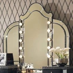 Emma Mason Signature Blitz Swank Vanity Mirror In Black Iguana