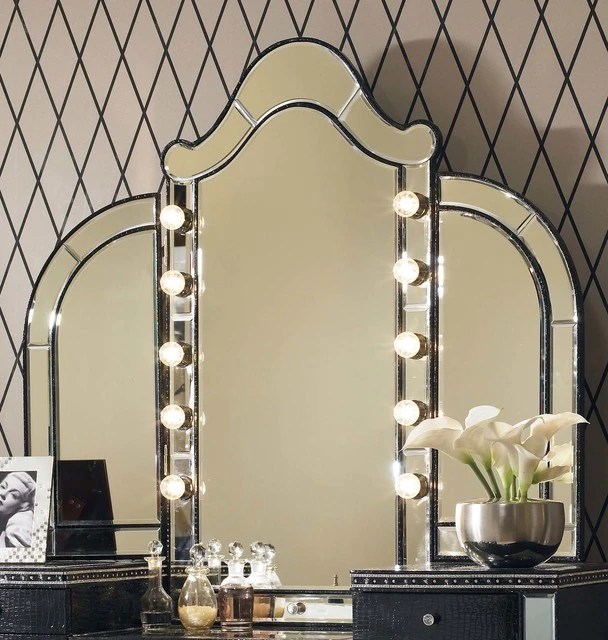 Emma Mason Signature Blitz Swank Vanity Mirror In Black Iguana 3 Emma Mason Signature Blitz Swank Vanity Mirror In Black Iguana