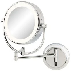Aptations NeoModern LED Lighted Plug-In Magnified Makeup Mirror