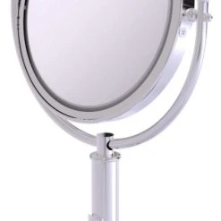 Allied Brass Soho 8" Vanity Top Make-Up Mirror 4xMagnification, Polished Chrome