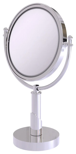 Allied Brass Soho 8" Vanity Top Make-Up Mirror 4xMagnification, Polished Chrome 3 Allied Brass Soho 8" Vanity Top Make-Up Mirror 4xMagnification, Polished Chrome
