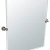 Gatco Fine Bathware Gatco Channel Rectangular Beveled Tilting Wall Mirror In Satin Nickel -Laural Home Shop home design 7