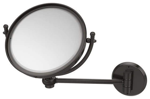 Allied Brass 8" Wall-Mount Makeup Mirror 4X Magnification, Oil Rubbed Bronze 3 Allied Brass 8" Wall-Mount Makeup Mirror 4X Magnification, Oil Rubbed Bronze