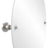 Allied Brass AP-91-SN Frameless Oval Tilt Mirror With Beveled Edge, Satin Nickel -Laural Home Shop home design 71