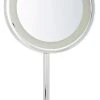 Jerdon HL1015CL 9.5-Inch Tabletop LED Halo Lighted Mirror With 5x Magnification 2 Jerdon HL1015CL 9.5-Inch Tabletop LED Halo Lighted Mirror With 5x Magnification -Laural Home Shop home design 714