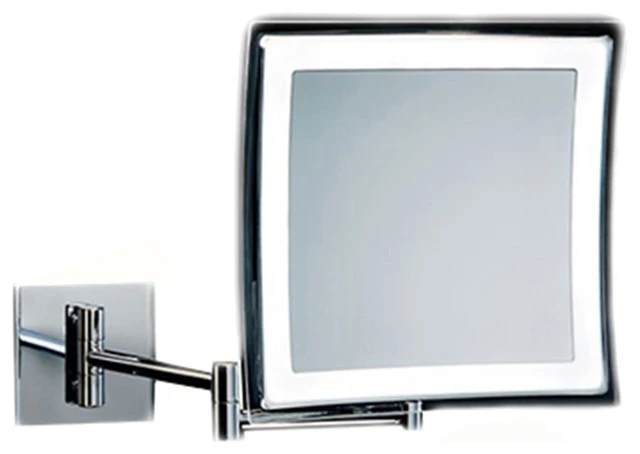 WS Bath Collections Smile 840 Battery Operated Wall Mounted Magnifying Mirror 5x 3 WS Bath Collections Smile 840 Battery Operated Wall Mounted Magnifying Mirror 5x