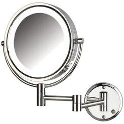 Jerdon Lighted Mirror, Direct Wire, Chrome