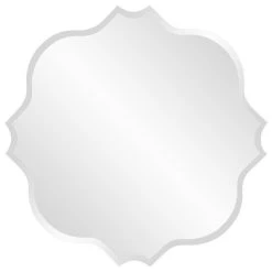 Howard Elliott Collection Howard Elliott Scalloped Frameless Mirror