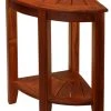 Bare Decor Elana Tall Corner Spa Shower Stool, Solid Teak Wood, 24"H 2 Bare Decor Elana Tall Corner Spa Shower Stool, Solid Teak Wood, 24"H -Laural Home Shop home design 780