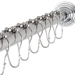 Kingston Brass Adjustable Shower Rod And Shower Ring Set SCC2711