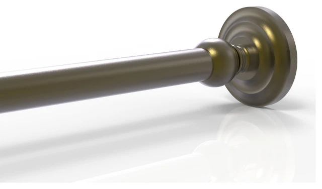 Allied Brass Que New Shower Curtain Rod Brackets, Antique Brass 3 Allied Brass Que New Shower Curtain Rod Brackets, Antique Brass