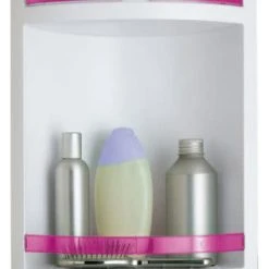 Nameeks 2880 Gedy Collection Wall Mounted Shower Basket - Pink