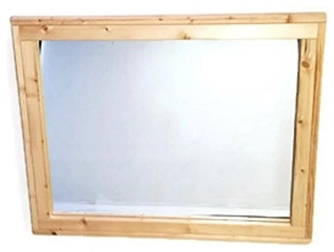 Renewed Decor And Storage Ipswitch Pine Sydney Style Vanity Mirror, Horizontally Mounted, 36"x30" 3 Renewed Decor And Storage Ipswitch Pine Sydney Style Vanity Mirror, Horizontally Mounted, 36"x30"