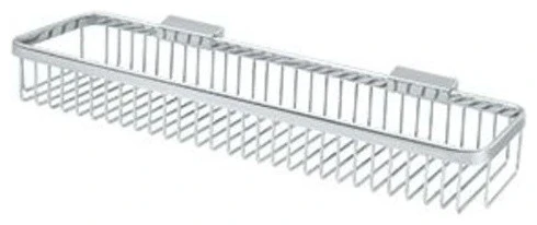 Deltana WBR1851 17-5/8" X 4-1/2" Solid Brass Wire Shower Basket - Chrome 3 Deltana WBR1851 17-5/8" X 4-1/2" Solid Brass Wire Shower Basket - Chrome