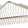 Ginger 554DG Hotelier 9" Wall Mounted Brass Corner Shower Basket - Polished