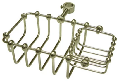 Elements Of Design DS2148 Riser Mount Soap Basket - Satin Nickel 3 Elements Of Design DS2148 Riser Mount Soap Basket - Satin Nickel