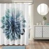 Olliix Madison Park 200Tc Cotton Percale Shower Curtain In Aqua Finish MP70-4800