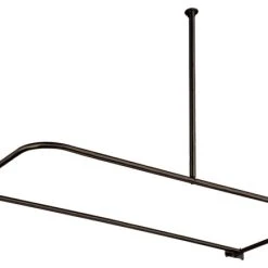 Kingston Brass D-Type Shower Rod, Oil Rubbed Bronze