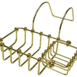 Kingston Brass 7" Swivel Soap And Sponge Holder, Polished Brass