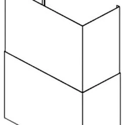 Trade-Wind PDC3236 2 Piece Duct Cover Extension For 12' Ceilings - Stainless