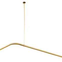 Elements Of Design ED3142 Corner Style Shower Curtain Rod - Polished Brass