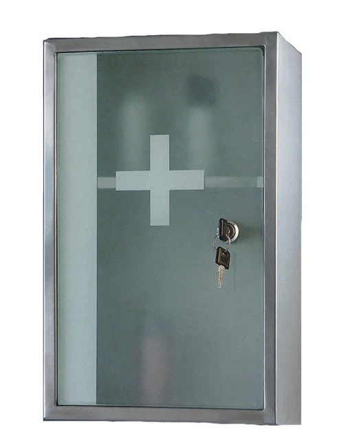 Ketcham Medicine Cabinets/Fred Silver & Company Lockable Series Medicine Cabinet, 9.75"x15.75", Frosted Safety Glass 3 Ketcham Medicine Cabinets/Fred Silver & Company Lockable Series Medicine Cabinet, 9.75"x15.75", Frosted Safety Glass