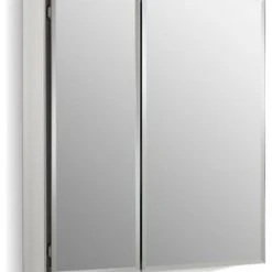 Kohler 25" W X 26" H Aluminum 2-Door Medicine Cabinet With Mirrored Doors